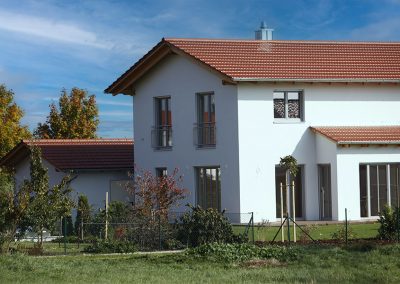 Einfamilienhaus gebaut von Kaiser Holzbau in Straßkirchen