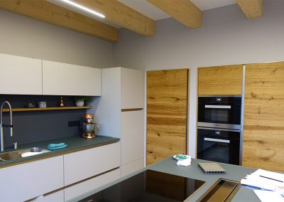 Küche im Holzhaus