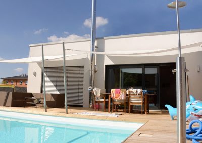 Moderner Bungalow aus Holz