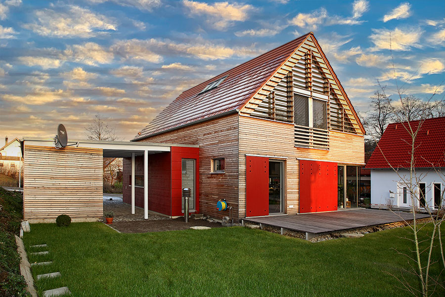 Energieeffizientes Ökohaus aus Holz